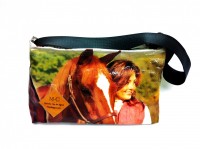 Purse Bolsa - Brown- Horse & Lady - Purina Equine Senior 