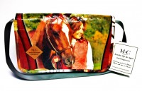 Messenger Bolsa - Brown- Horse & Lady - Purina Equine Senior 