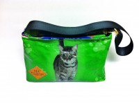 Purse Bolsa - Green Cat - Hill Country Fare Original 